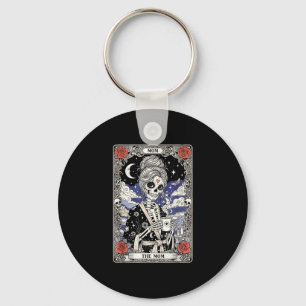 The mum tarot card skeleton vintage gothic mother key ring
