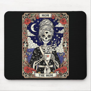 The mum tarot card skeleton vintage gothic mother mouse mat