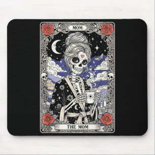 The mum tarot card skeleton vintage gothic mother mouse mat