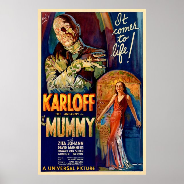 The Mummy 1932 Film Poster (Front)