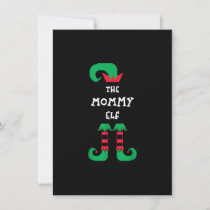 The Mummy Elf Christmas Mum Xmas Mama Momma Funny Invitation