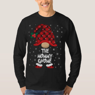 The Mummy Gnome Buffalo Plaid Christmas Matching F T-Shirt