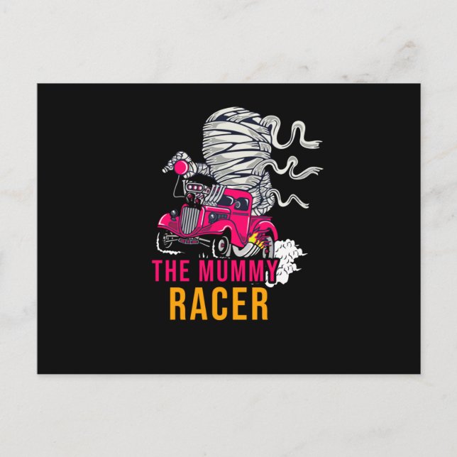 The Mummy Racer Postcard (Front)