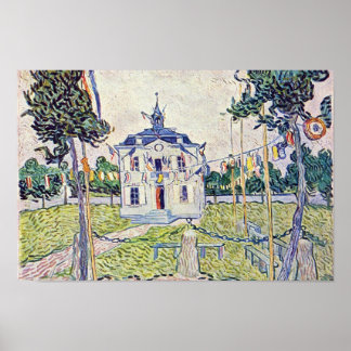 The Municipal House In Auvers By Vincent Van Gogh Poster