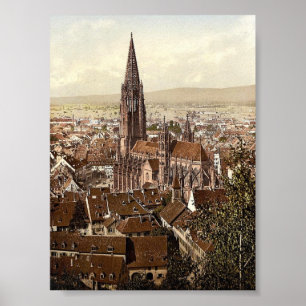 The Munster, Freiburg, Baden, Germany magnificent Poster