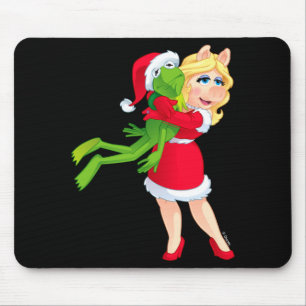 The Muppets Kermit Miss Ggy Christmas  Mouse Mat