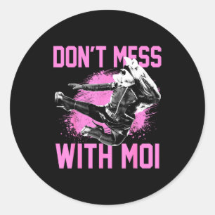 The Muppets Miss Ggy Don't Mess With Moi Small  Classic Round Sticker