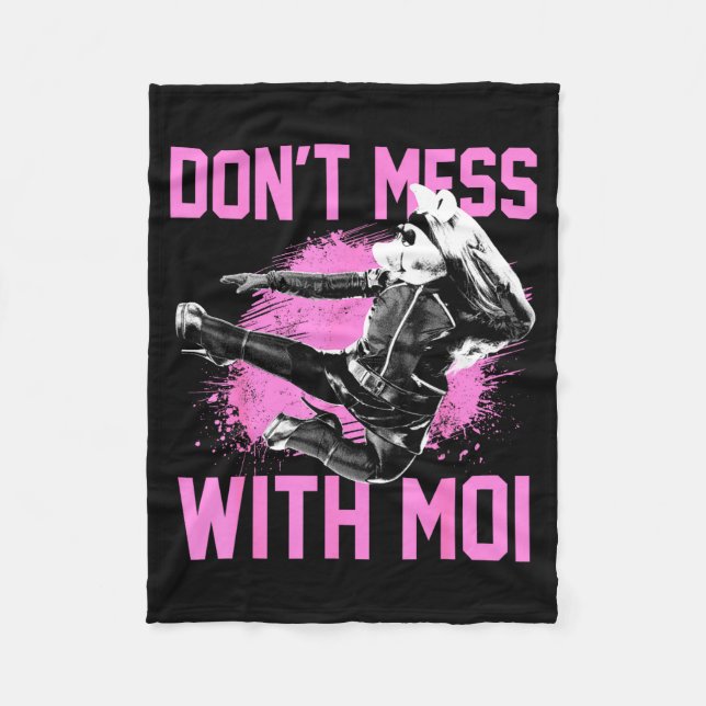 The Muppets Miss Ggy Don't Mess With Moi Small  Fleece Blanket (Front)