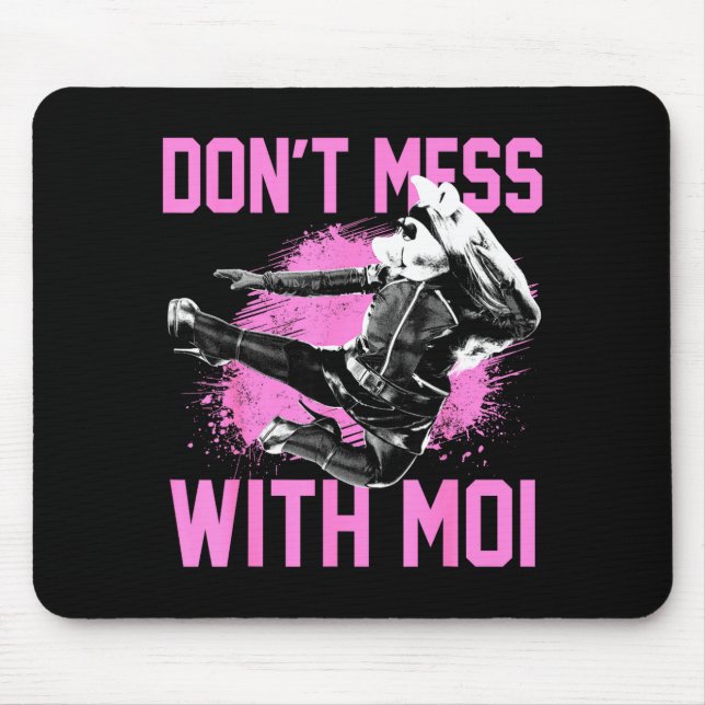 The Muppets Miss Ggy Don't Mess With Moi Small  Mouse Mat (Front)