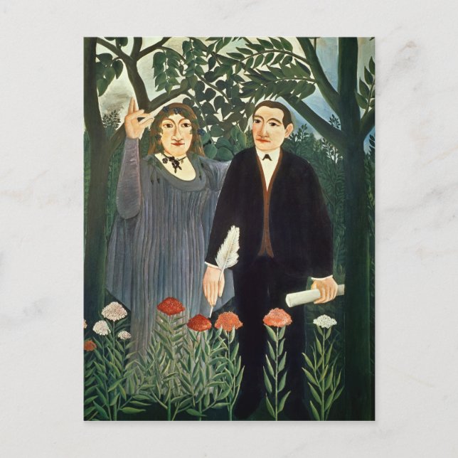 The Muse Inspiring the Poet, 1909 Postcard (Front)