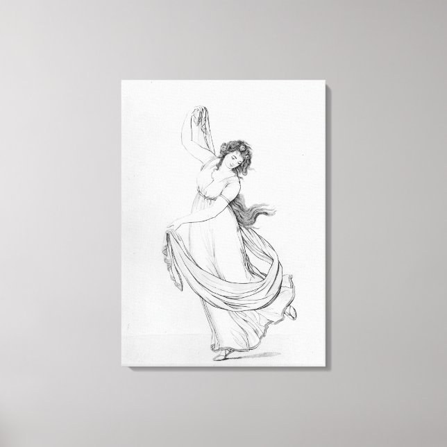 The Muse of Dance, Plate VI from 'Lady Hamilton's Canvas Print (Front)