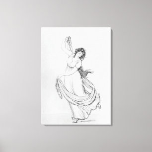 The Muse of Dance, Plate VI from 'Lady Hamilton's Canvas Print