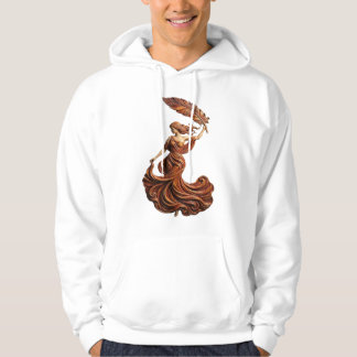 "The Muse of Fluidity" – Artistic Feather Goddess  Hoodie