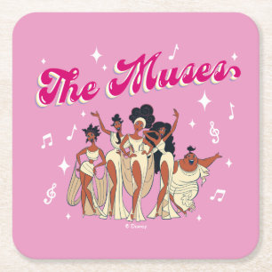 The Muses Square Paper Coaster