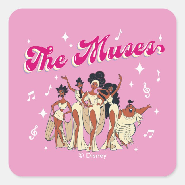The Muses Square Sticker (Front)
