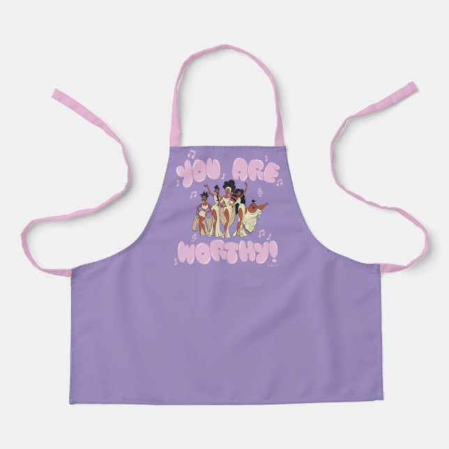 The Muses - You Are Worthy Apron (Front)
