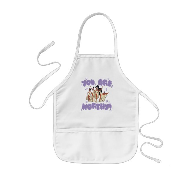 The Muses - You Are Worthy Kids' Apron (Front)