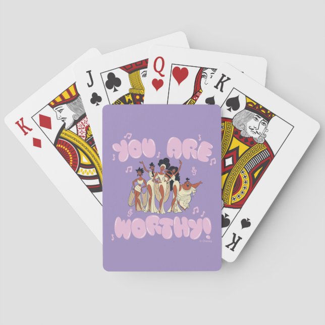 The Muses - You Are Worthy Poker Cards (Back)