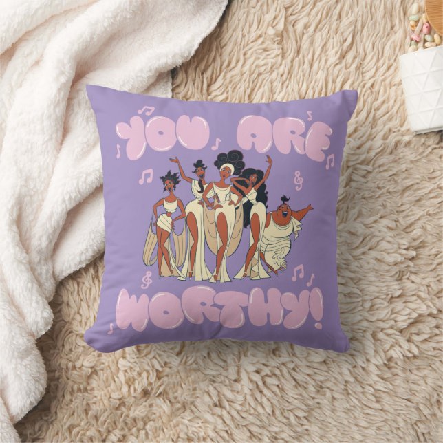 The Muses - You Are Worthy Throw Pillow (Blanket)