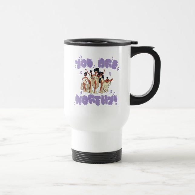 The Muses - You Are Worthy Travel Mug (Right)