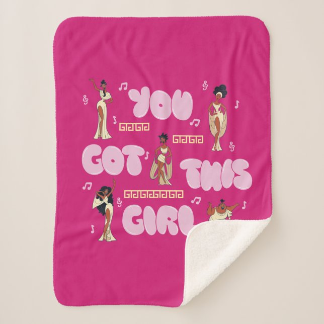 The Muses - You Got This Girl Sherpa Blanket (Front)