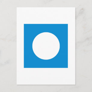 The MUSEUM Artist Series CyanHexacromecSqCircleTra Postcard