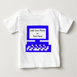 The MUSEUM Artist Series Images Computer Blue Baby T-Shirt