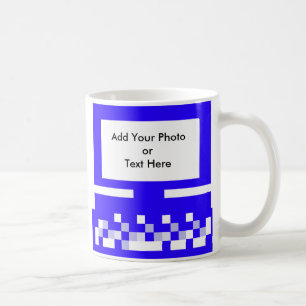 The MUSEUM Artist Series Images Computer Blue Coffee Mug
