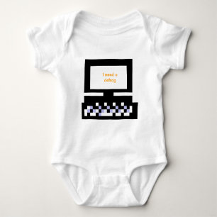 The MUSEUM Artist Series Images Computer Defrag Baby Bodysuit