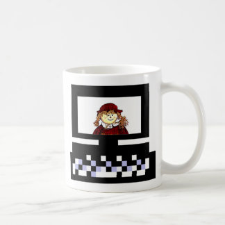 The MUSEUM Artist Series Images Computer StrawGirl Coffee Mug