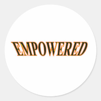 The MUSEUM Artist Series jGibney Happy 2009Empowed Classic Round Sticker