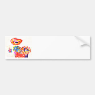 The MUSEUM Artist Series Kaitlyn's Sun and Flower1 Bumper Sticker
