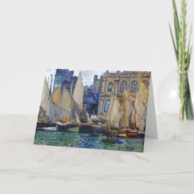 The Museum At Le Havre Claude Monet Card (Front)
