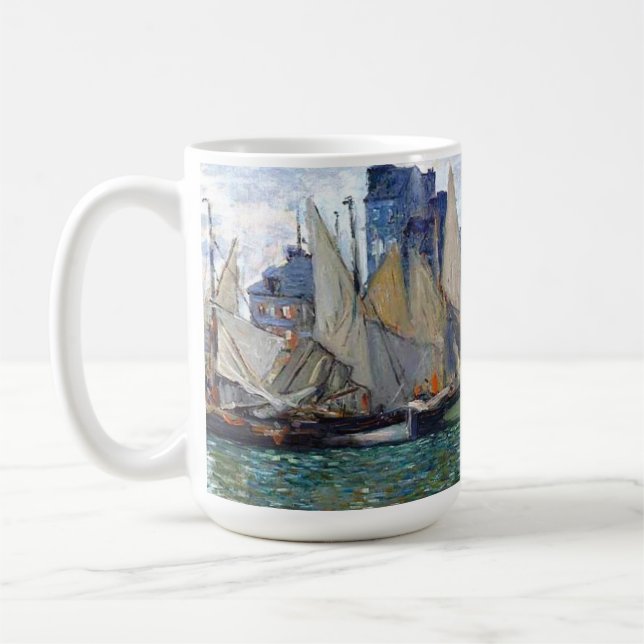 The Museum At Le Havre Claude Monet Coffee Mug (Left)