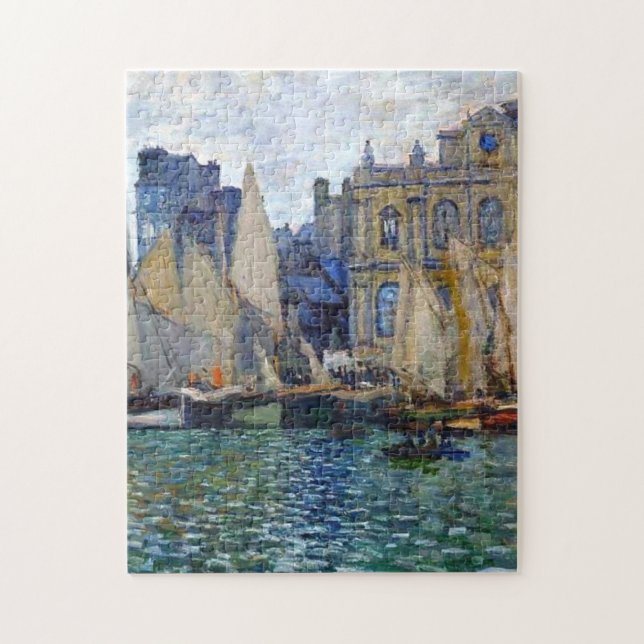 The Museum At Le Havre Claude Monet Jigsaw Puzzle (Vertical)