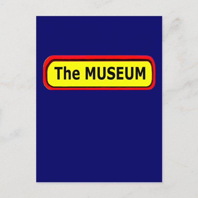 The MUSEUM Logo The MUSEUM Zazzle Postcard (Front)