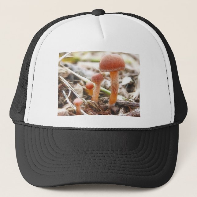 The Mushroom Family Trucker Hat (Front)