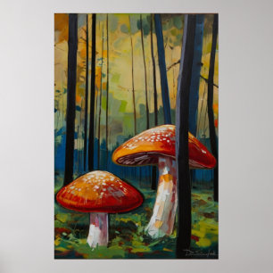 The Mushroom Forest Poster