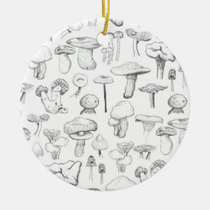 The Mushroom Gang Ceramic Tree Decoration