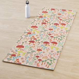 The mushroom garden yoga mat