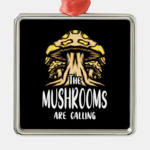 The Mushrooms Are Calling Metal Tree Decoration