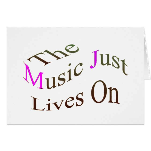 The Music Just Lives On (Front Horizontal)
