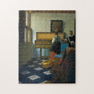 The Music Lesson, 1662-1663 by Johannes Vermeer Jigsaw Puzzle
