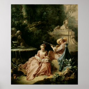 The Music Lesson, 1749 Poster