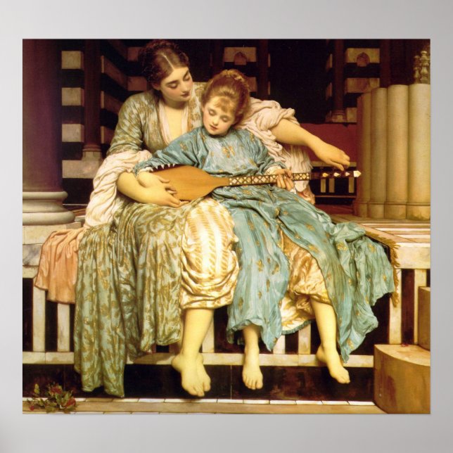 The Music Lesson by Frederic Leighton Poster (Front)