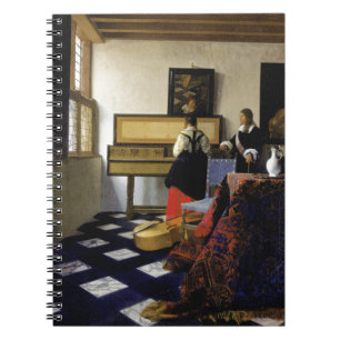 The Music Lesson by Johannes Vermeer Notebook