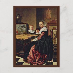 The Music Lesson By Molenaer Jan Miense (Best Qual Postcard