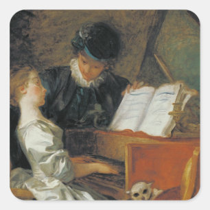 The Music Lesson Square Sticker