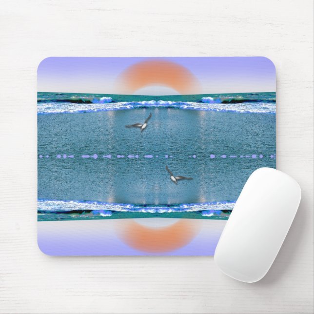 The Music of Water and Light Mouse Mat (With Mouse)