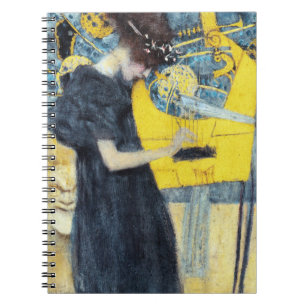 The music painting by Gustav Klimt  Notebook